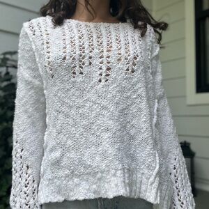 Arizona Jean Company White Knit Sweater